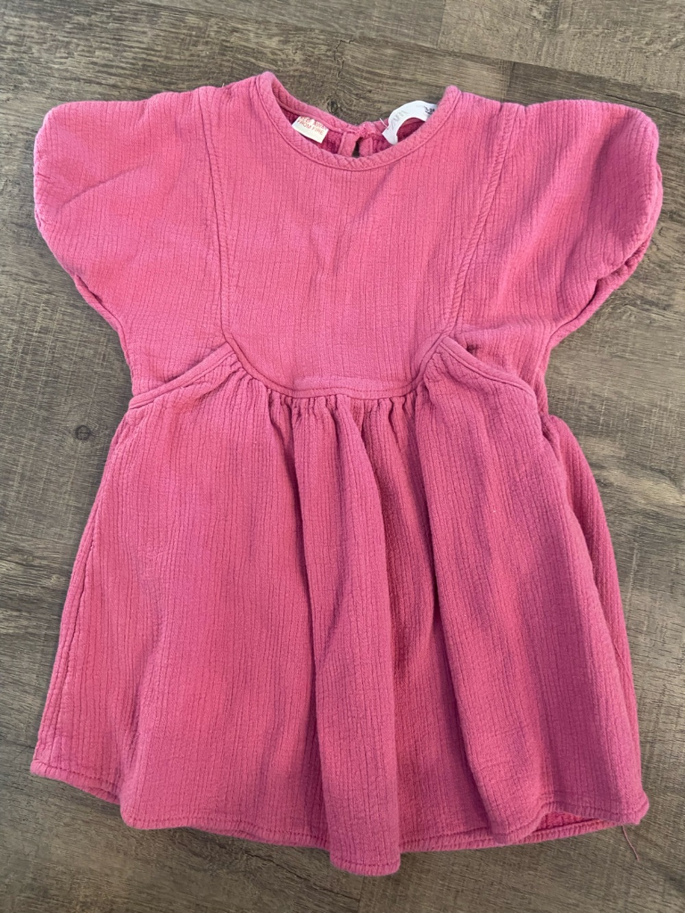Zara Rose Textured Smocked-Tunic Dress